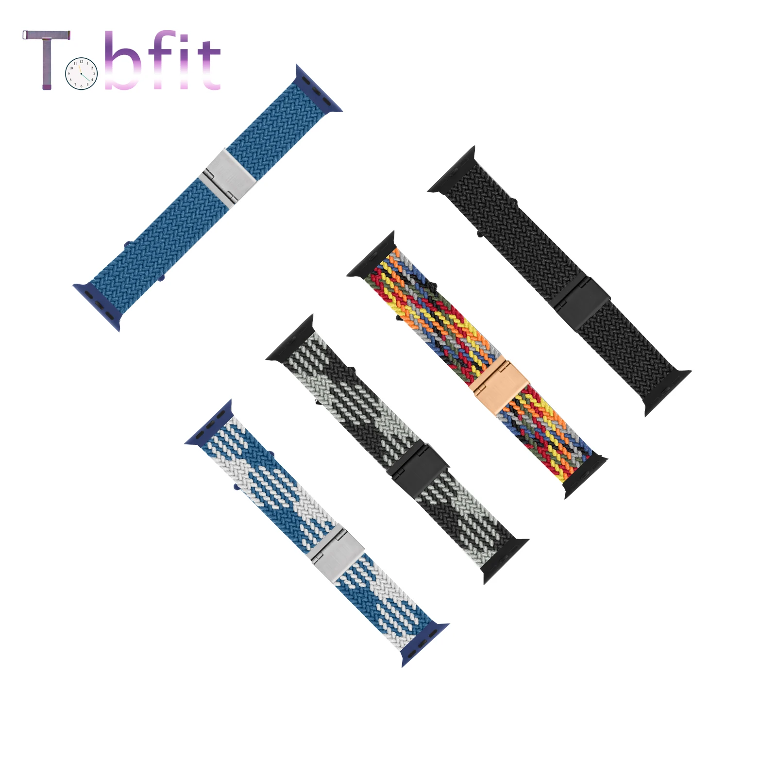 For Apple Watch Bracelet Braided Solo Loop Nylon Band 44mm 38mm SE Strap For Iwatch 7 45mm 40mm Series 6 5 4 3 2 WristBand 42mm