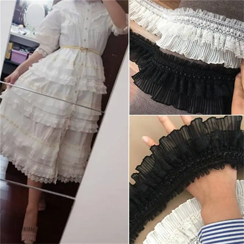 

Lace Straps Multi-purpose Black or White Freely Created Clothes or Home Ornament