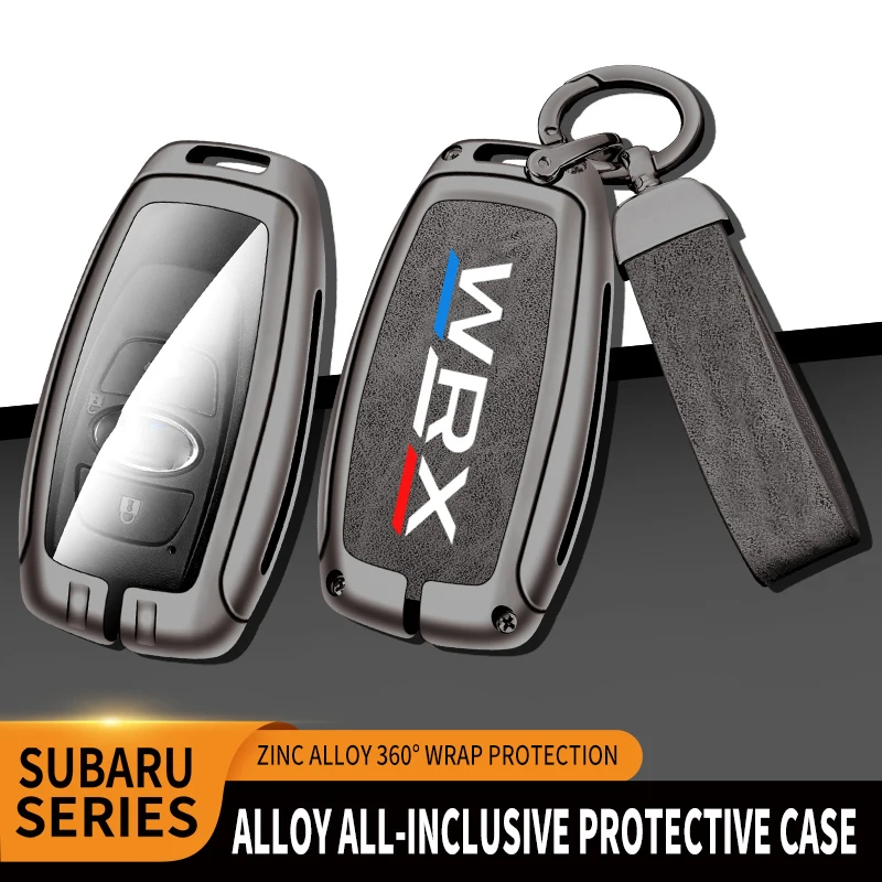 

Car TPU Zinc Alloy Key Case Bag For Subaru WRV Forester XV Car KeyChain Car Metal Key Shell Auto Interior Decoration Accessories