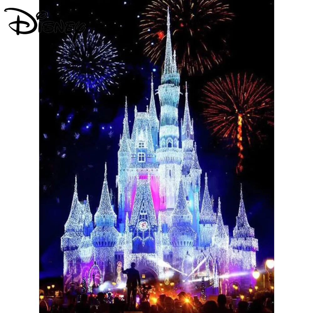 

Disney, Алмазная мозаика, фантазийный замок Стразы 5D, DIY, бриллиантовый стиль, наборы для домашнего декора