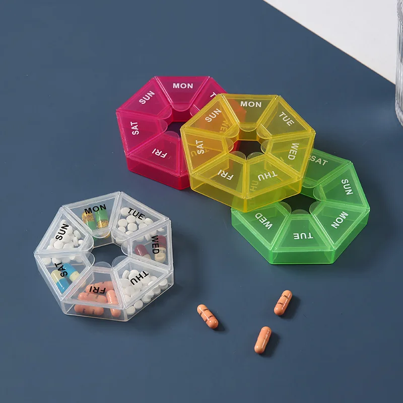 1 sztuk kolor apteczka Pillbox dozownik 7 dni tygodniowo przenośne podróży witamina Box sortuj uchwyt na Tablet organizator pojemnik przypadki 2 1 sztuk kolor apteczka Pillbox dozownik 7 dni tygodniowo przenośne podróży witamina Box sortuj uchwyt na Tablet organizator pojemnik przypadki 2