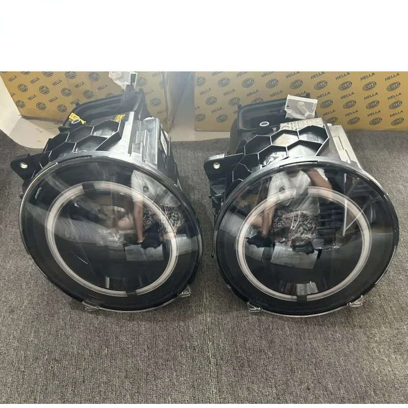 Фото Комплект фар Hella Light Fit для G-класса W463A (2019-2024): передние фары, задние фонари, указатели поворота и светодиодные зеркала Hella (полный комплект) №2