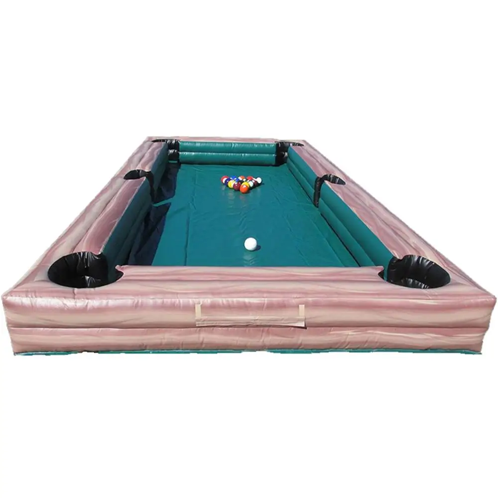 

High Inflatable Table Oxford Inflatables Snooker Soccer Pool Tables Field Football Pitch with Blower and 16balls for Sale