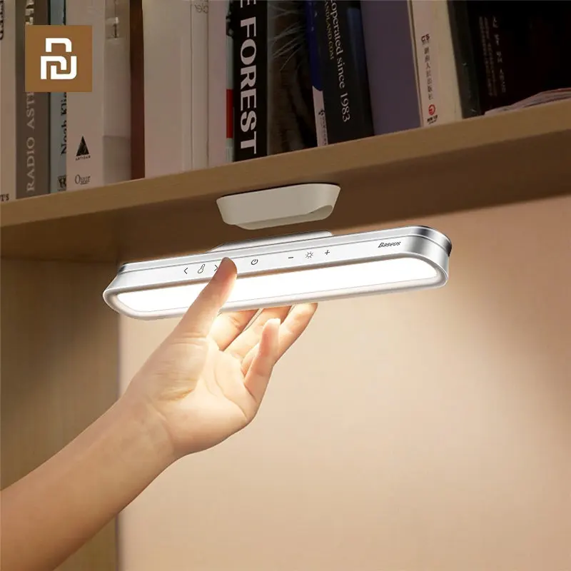 

Youpin Baseus Magnetic Table Lamp Hanging Wireless Touch LED Desk Lamp Study Reading Lamp Stepless Dimming USB Room Night Light