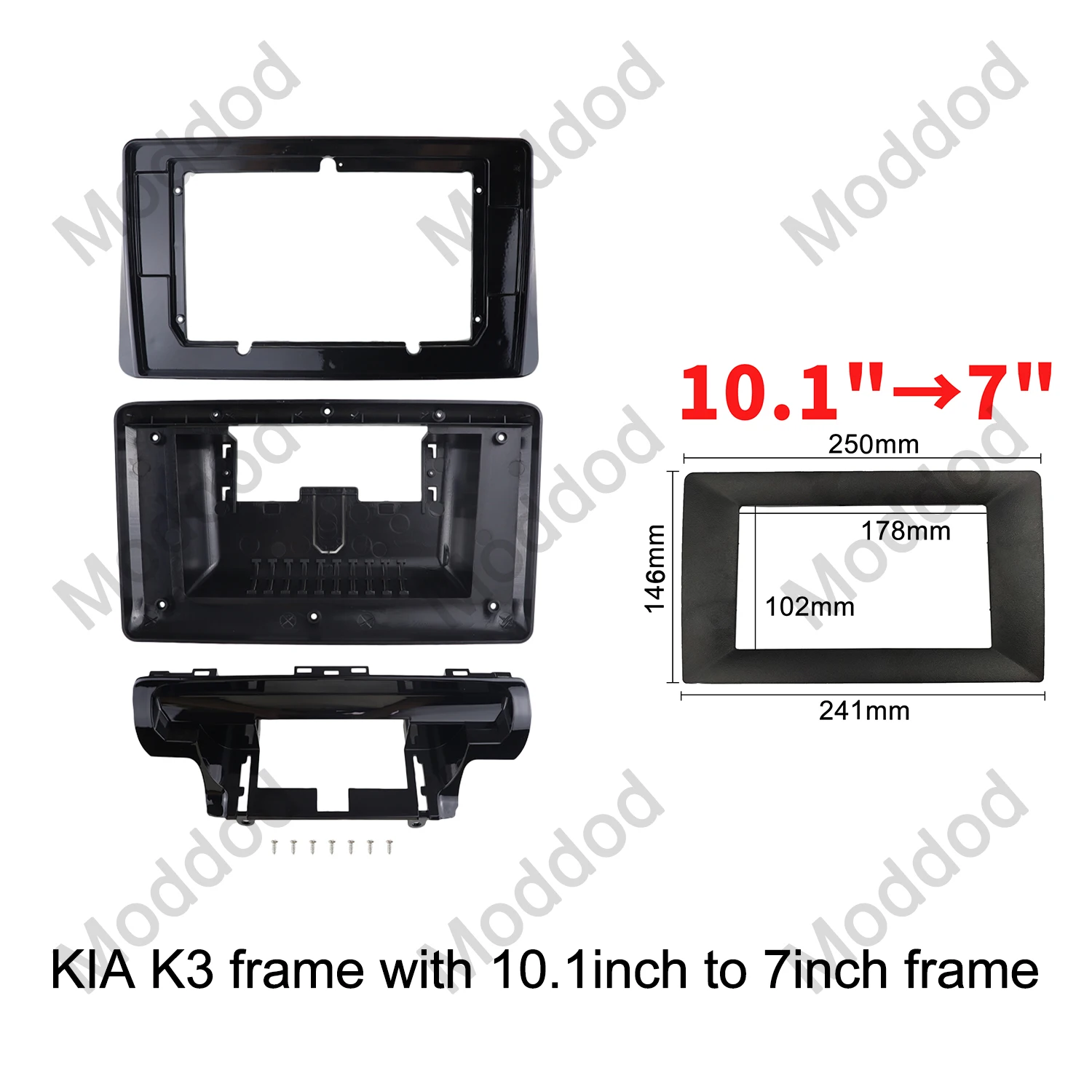 Двойная 2-диночная радиорамка для KIA K3 2020 10 1 дюйма комплект отделки установки