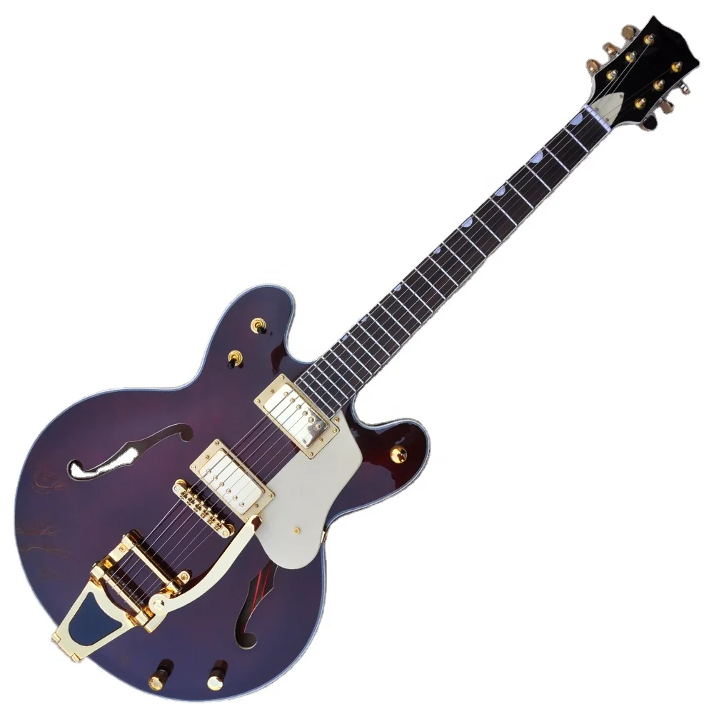 

Flyoung Semi-hollow body Electric Guitar 6-string Electric Guitar tremolo system guitar