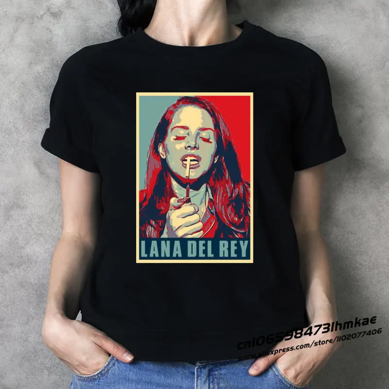 

Lana Del Rey T Shirts for Women Fashion T-shirts 90S Baby Tees Cartoon Aesthetic Casual Y2K Tops Vintage Harajuku A10010-1