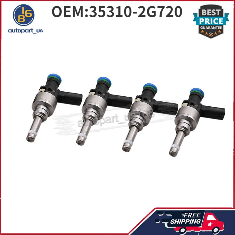 

Топливные форсунки 35310-2G720 353102G720 для Hyundai Santa Fe Sport Hyundai Santa Fe Hyundai Sonata Kia Optima Kia Sportage, 4 шт.