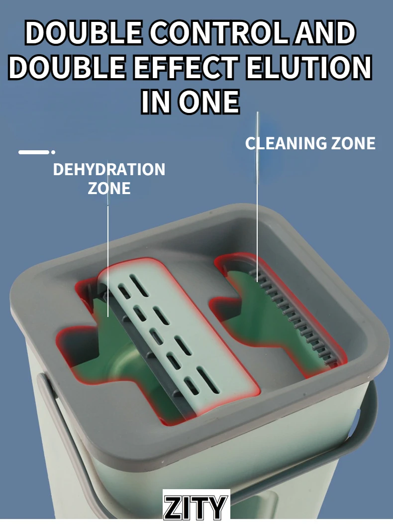 Плоская Швабра из микрофибры для сухой и влажной уборки |