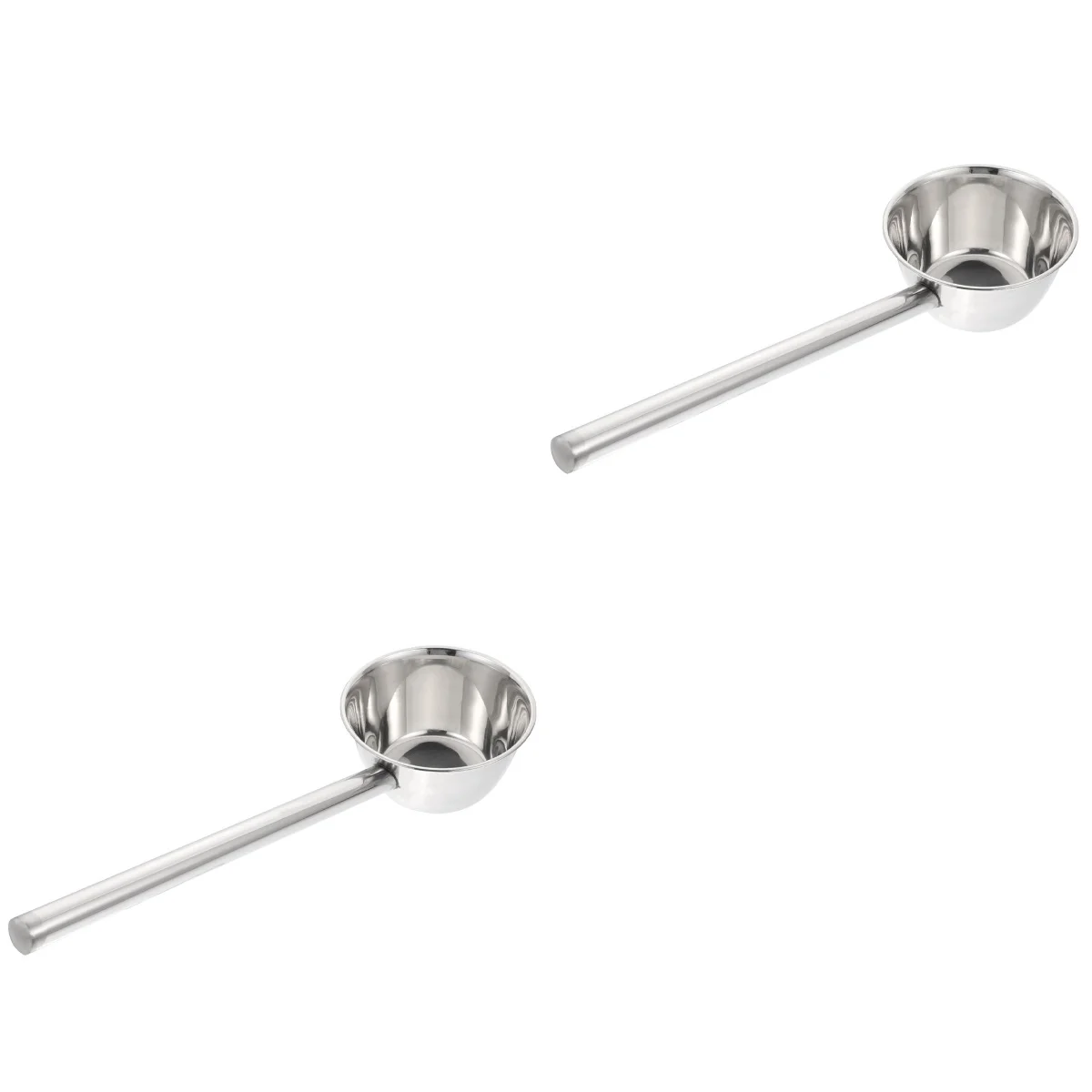 

2pcs Stainless Steel Ladle Garden Watering Handle Spoon Kitchen Gadget