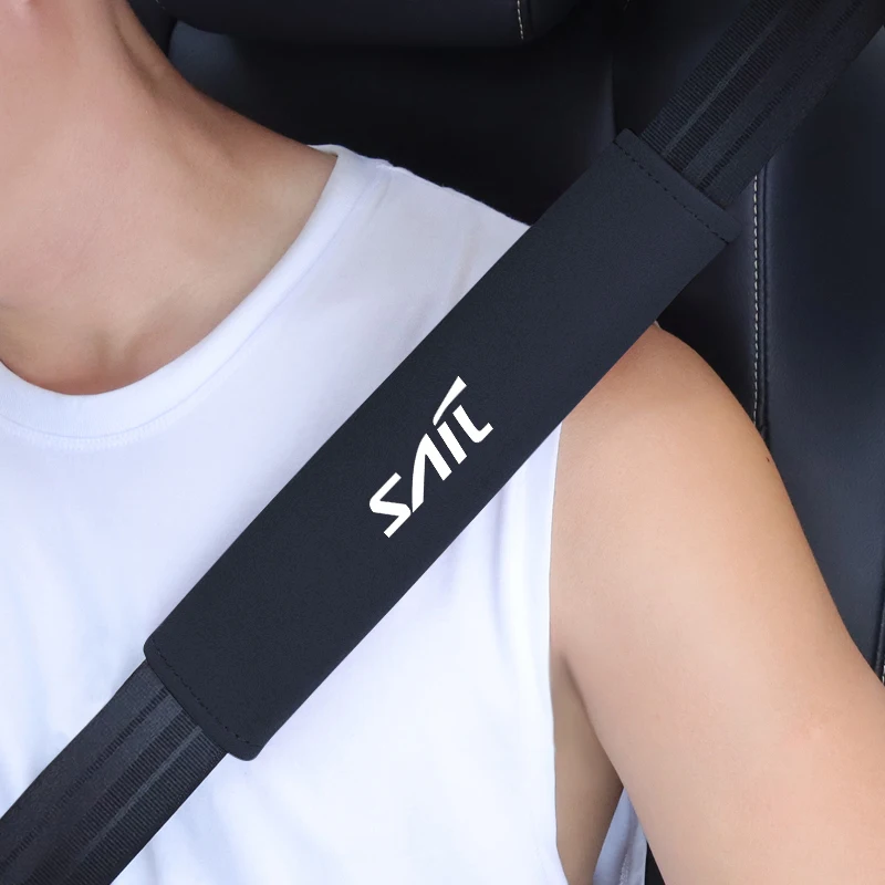 

Car Seat Belt Cover Auto Seat Belt Shoulder Pad Clip Suede Carbon Fiber For Chevrolet Sail Auto Accessories Driver Shoulder Care