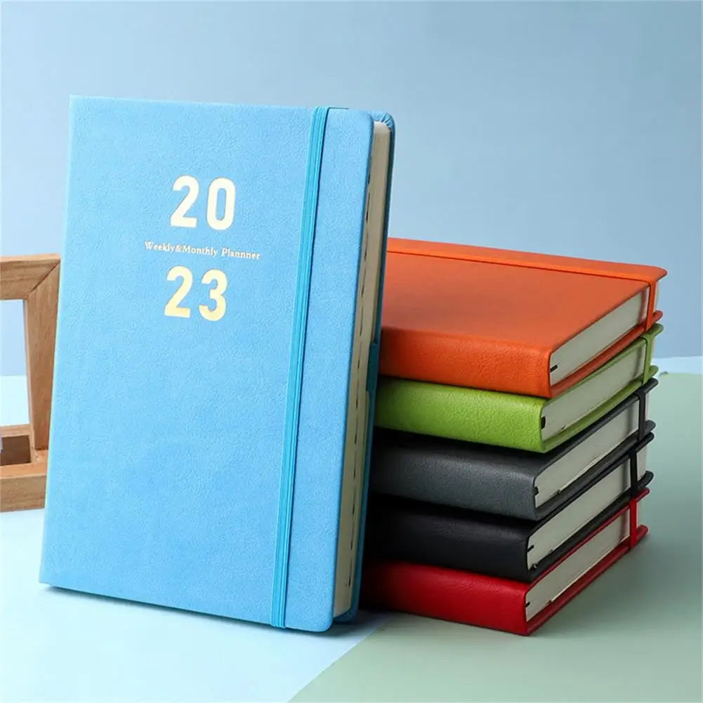 

Smooth Writing Faux Leather Cover 365 Days A5 Journal Calendar Daily Sketchbook Office Supplies