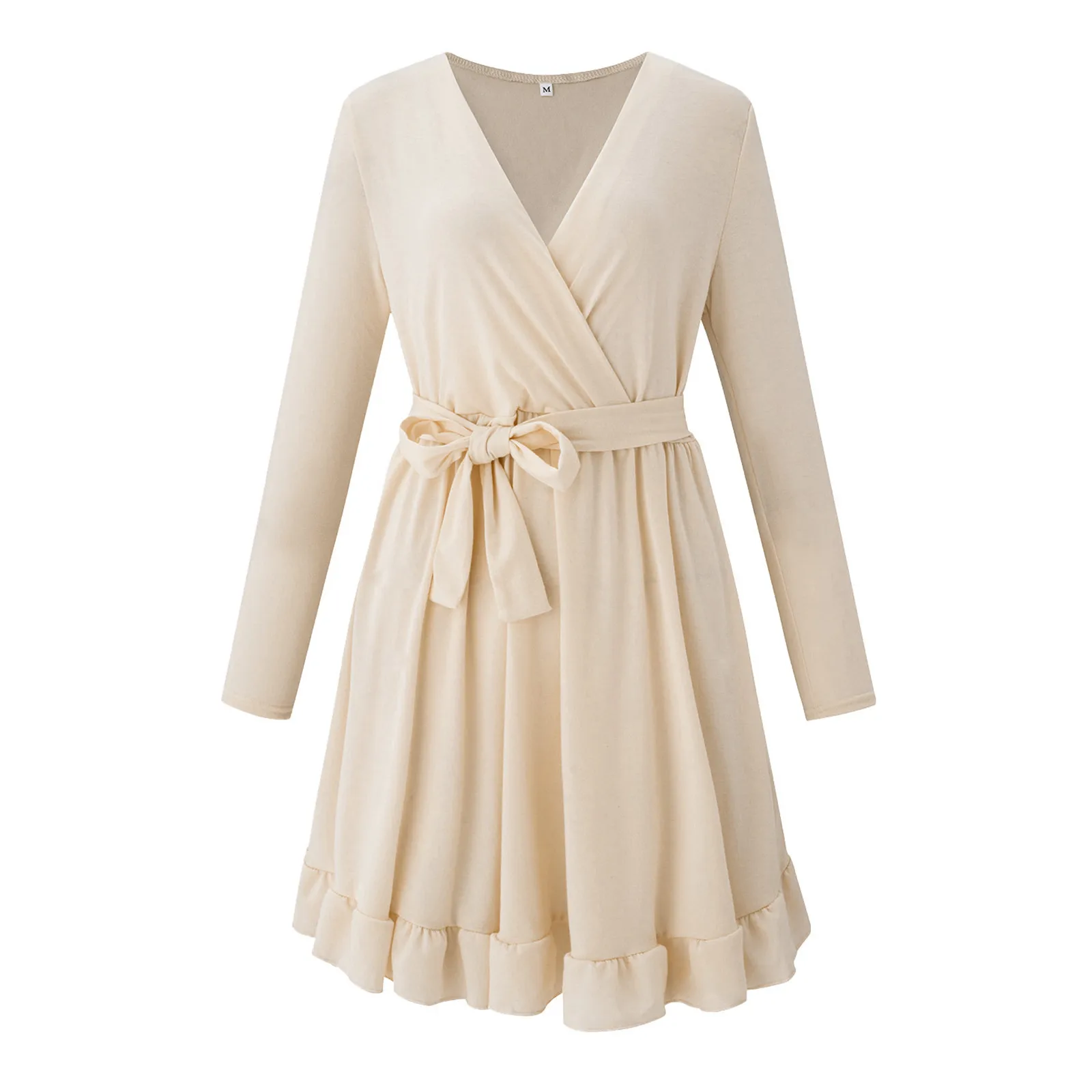 Женское элегантное осеннее платье с длинным рукавом соблазнительные Короткие