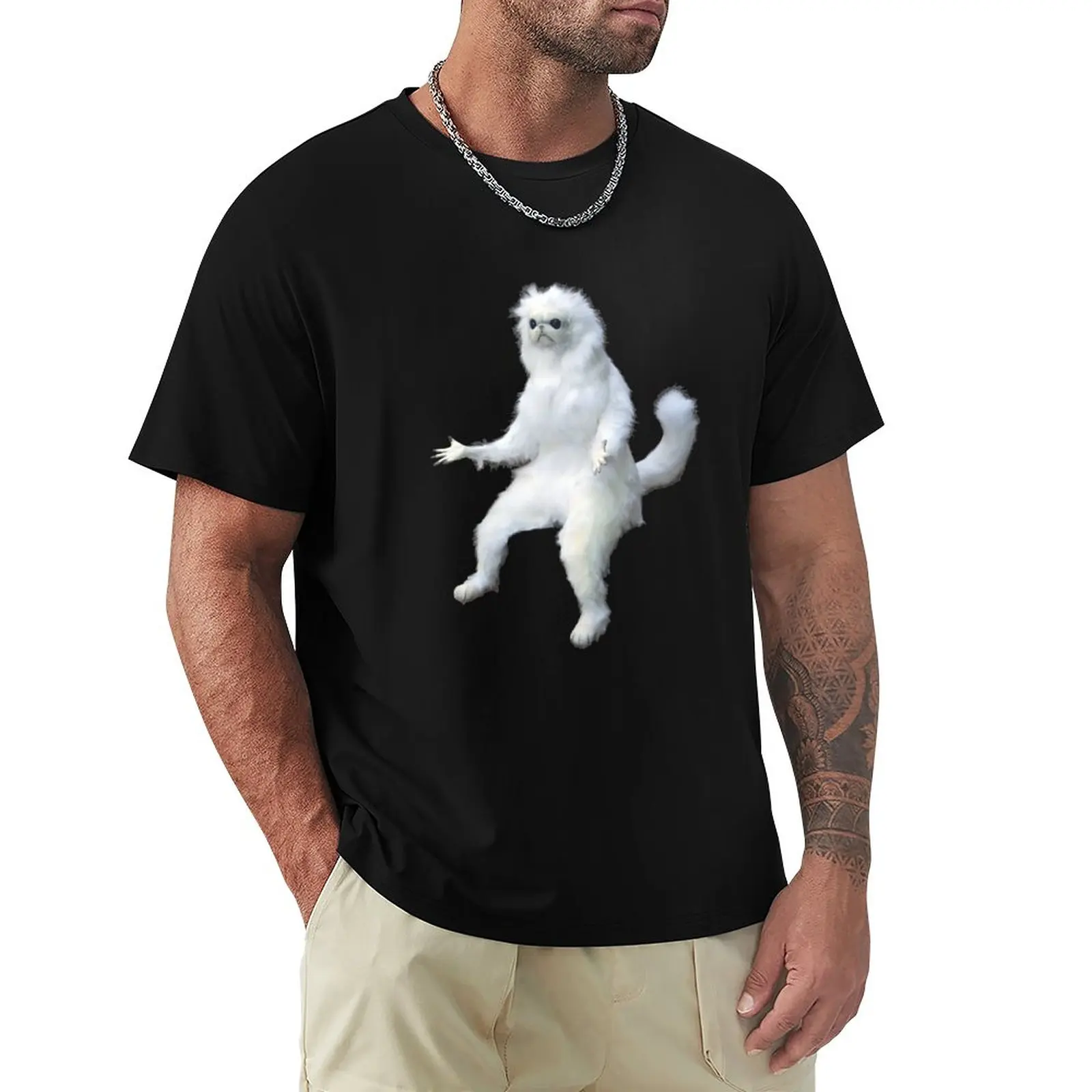 

Persian Cat Room Guardian Meme T-Shirt Blank T Shirts Sweat Shirts Men Clothings