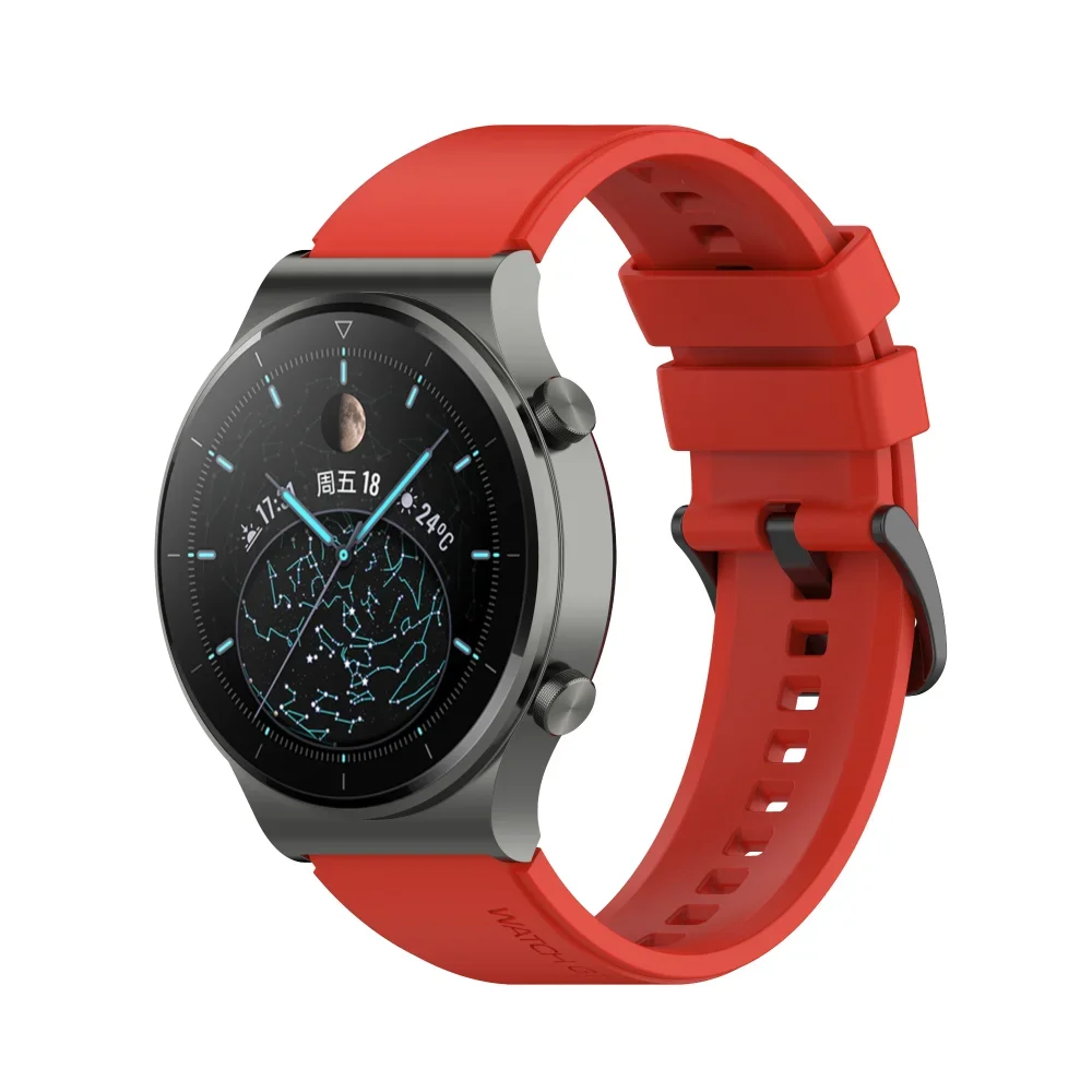 Фото Силиконовый ремешок 22 мм 20 мм для Huawei Watch GT5 Pro 46 мм Amazfit GTR/GTS Браслет Samsung Galaxy Watch 7 6 5 4 40 мм 44 мм №5