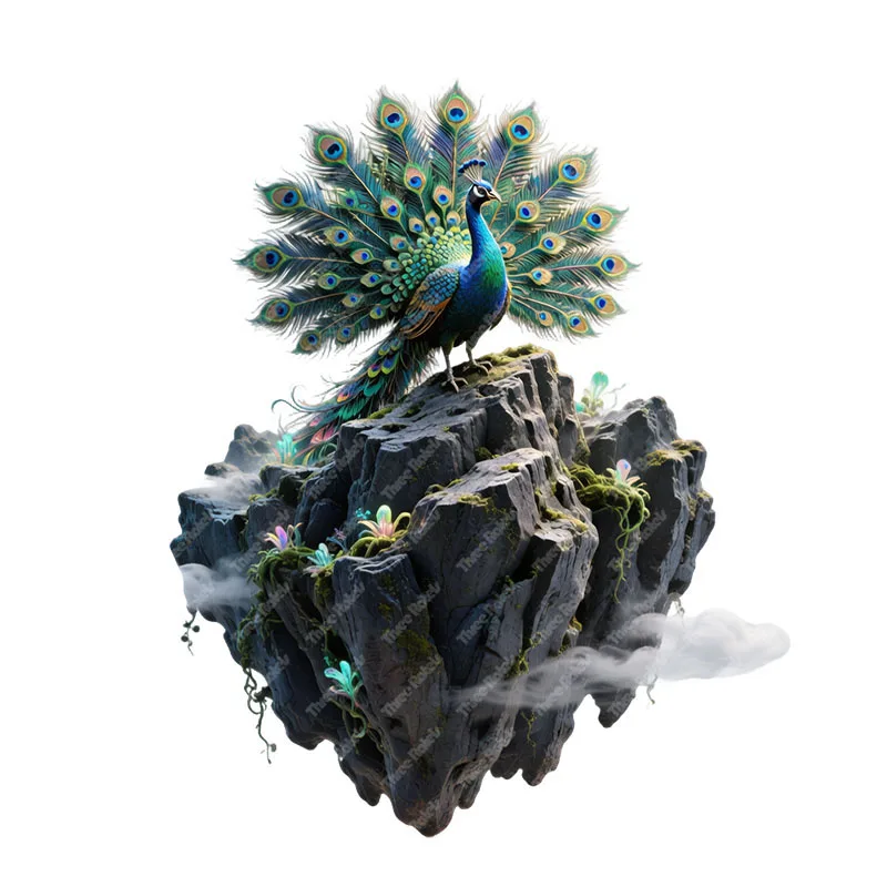 Наклейки на стену Three Ratels CAB34 Peacock Floating Island для украшения дома (art.: 3920db3dff7d6) - 3920db3dff7d6