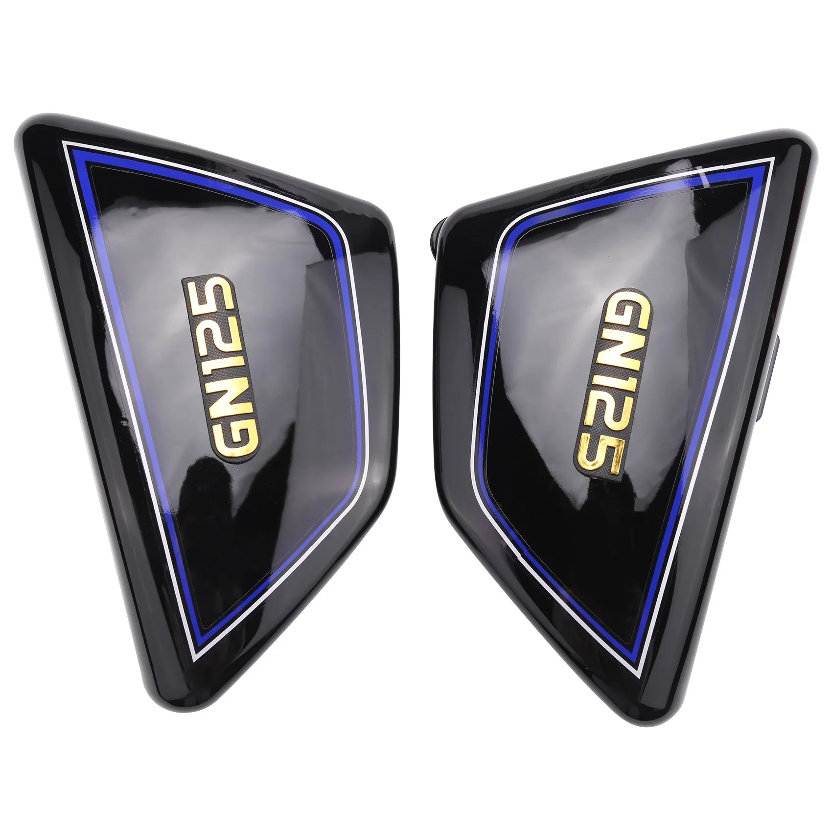 

Black Motorcycle Battery Side Cover Frame Side Covers Panels for GN125 GN 125