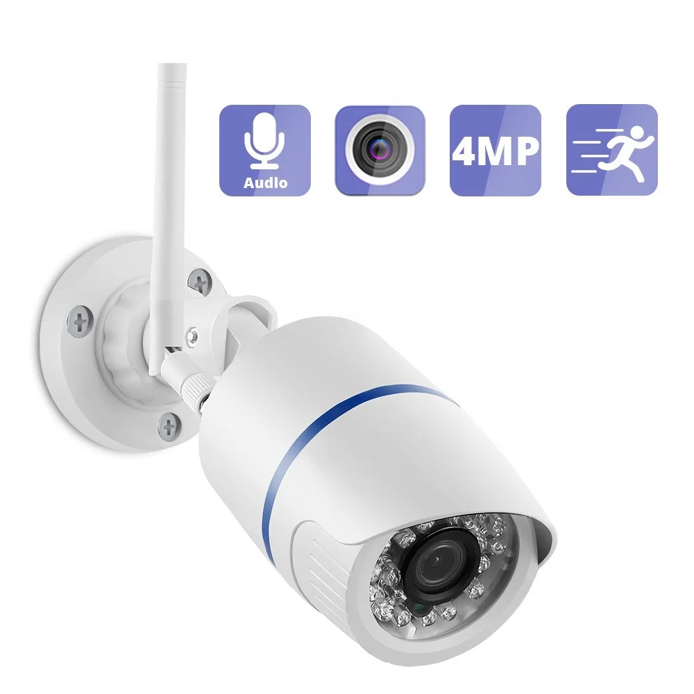 

4MP 1080P IP Camera Outdoor WiFi Home Security Camera Wireless Surveillance Wi Fi Bullet Waterproof IP Video HD Camara CamHi Cam