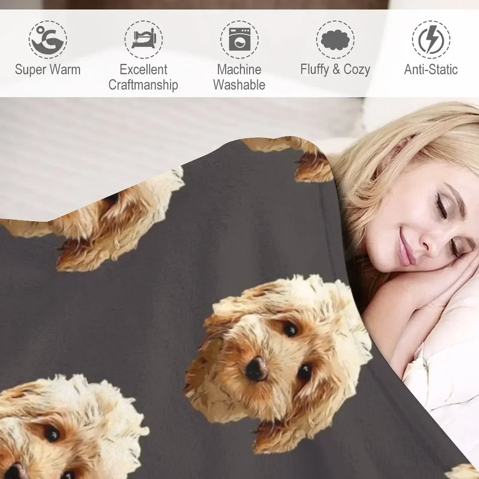 Одеяло Cavapoo Cockapoo Doodle Cuteness самое мягкое одеяло Retros