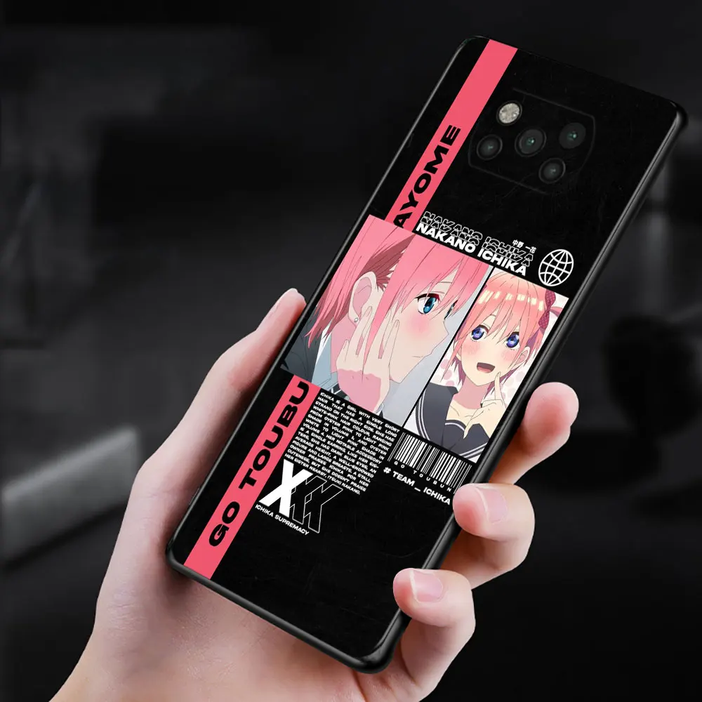 Чехол для Xiaomi Poco X3 NFC F3 GT M3 M4 Pro 5G Pocophone F1 Mi 9T 10T 11T Lite Note 10 чехол с аниме Girl Nakano Miku -