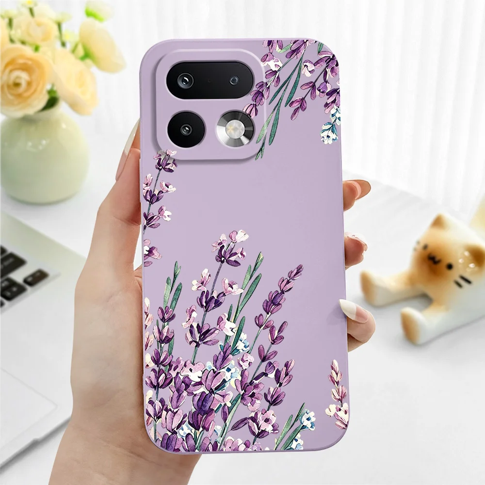 Чехол для телефона с лавандовым узором для Oppo Realme 16 15 15T 14 13 12 11 10 9 9I Pro Plus 4G 5G, мягкий силиконовый чехол. (art.: 3920dccc7267a) - 3920dccc7267a