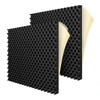 self adhesive acoustic foam panels fireproof soundproofing treatment wall panelreduce noise foam for studioetc
