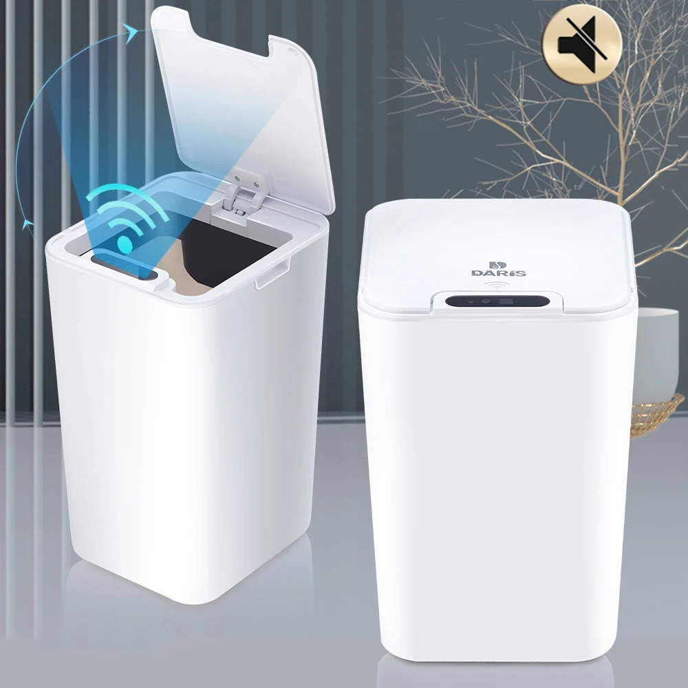 Умная мусорная корзина с автоматическим датчиком умным электрическая домашняя