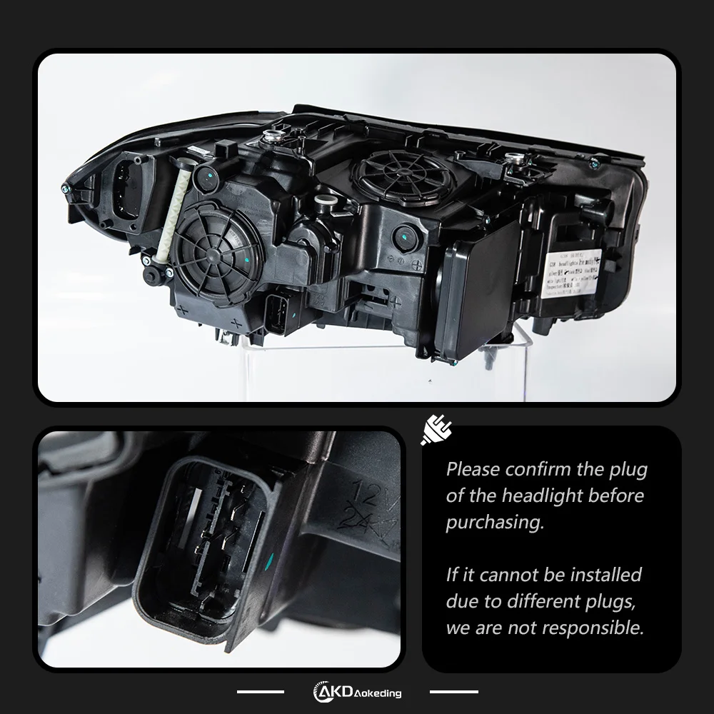 Фото Фары для BMW G30 525i 530i G38 LED 5 серии 2018-2020, автомобильные фары, стайлинг, DRL, сигнальные линзы, проектор, автоаксессуары №4