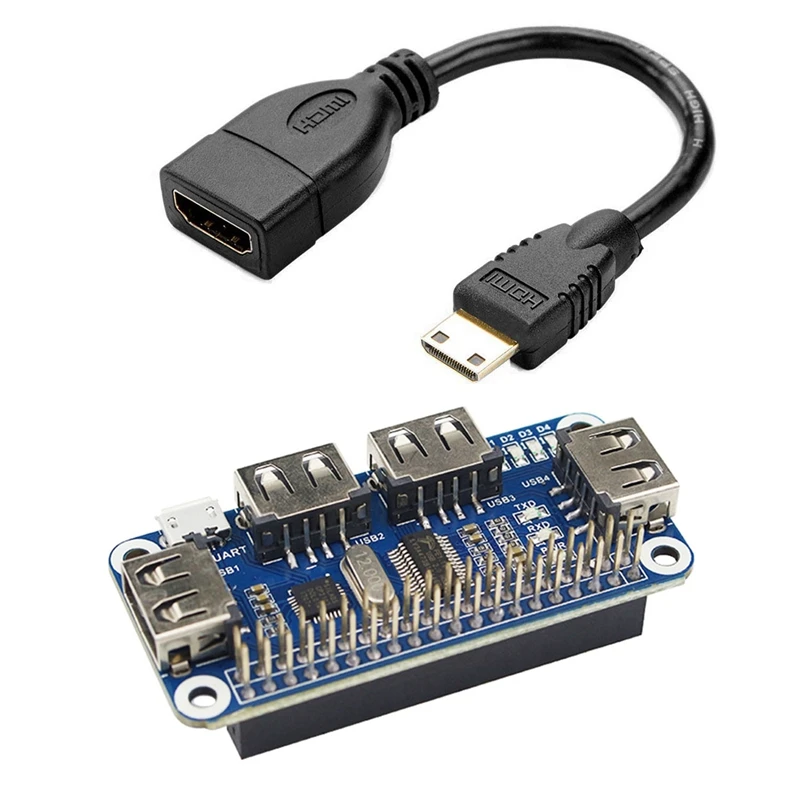 

Кабель Mini HDMI-HDMI, создание кабеля 1080 футов, переходник Mini-HDMI «папа»-HDMI «мама», поддержка 0,15 P Full HD, 3D, М, черный и 4