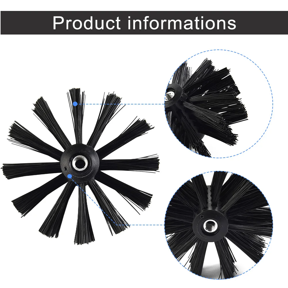 

Chimney Brush 100/150mm Dryer Vent Cleaning Brush Chimney Lint Brush Head Pipe Fireplace Inner Wall And Roof Cleaning Tools