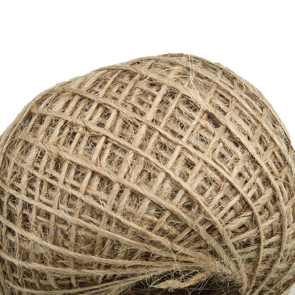 

100m/328ft Long Single Hemp Cord Natural Color Twine Rustic String Twisted Florists Craft Work for Scrapbooking