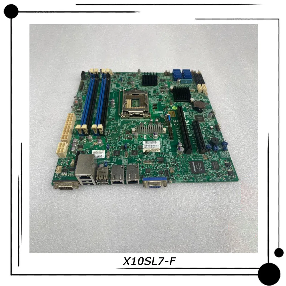 

X10SL7-F For Supermicro Server microATX Motherboard LGA 1150 Intel C222 Support E3-1200 v3/v4 DDR3 PCI-E 3.0 Perfect Tested