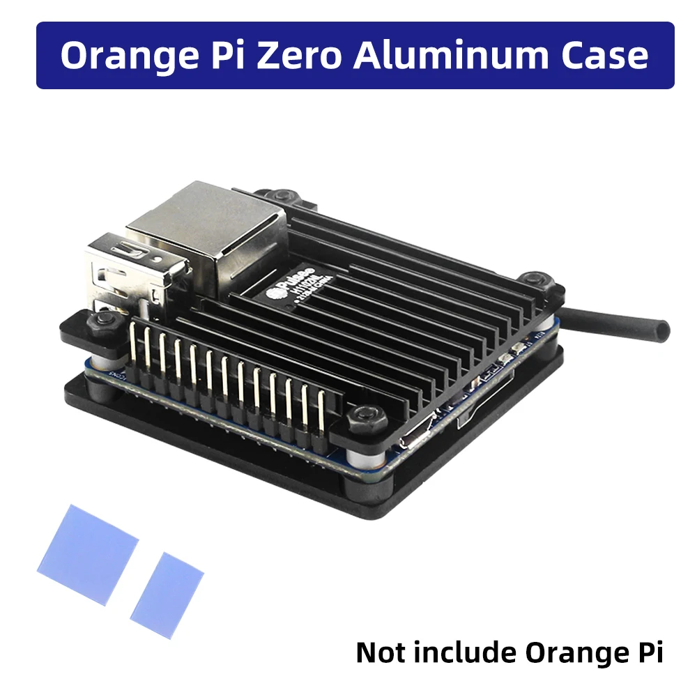 

Чехол Orange Pi Zero, корпус из алюминиевого сплава, бронированный корпус с процессором, ОЗУ, термопанелью, Пассивный охлаждающий чехол для Orange Pi ...