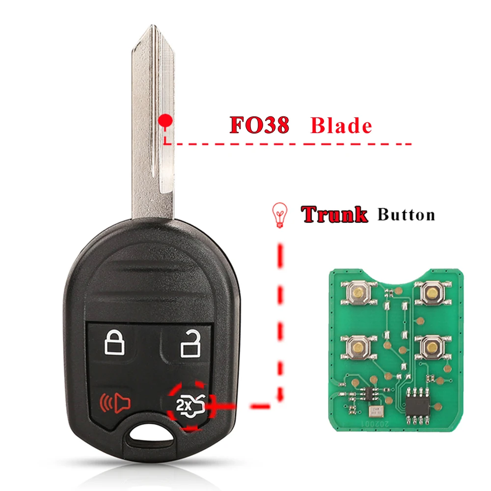 

Jingyuqin CWTWB1U793 дистанционный ключ 315 МГц ID63 для Ford Edge Escape Expedition Explorer Flex Fusion Mustan aurus для Mazda Tribute