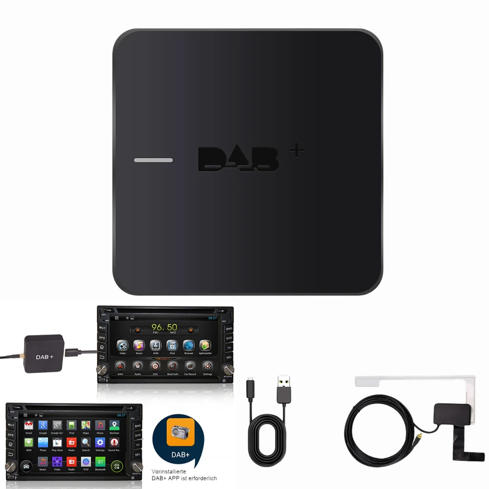 

Автомобильный DAB + цифровой радиоприемник Портативный прочный DAB + коробка радио приемник адаптер с антенной для автомобиля стерео Авто Аудио для Android