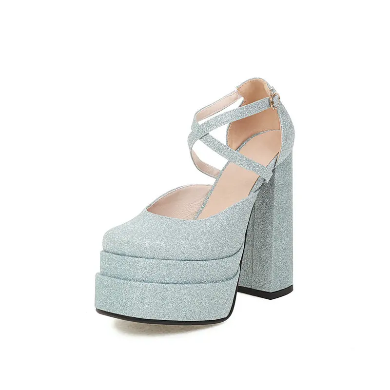 Новинка лета 2022 Блестящие модные женские туфли-лодочки с блестками женская обувь