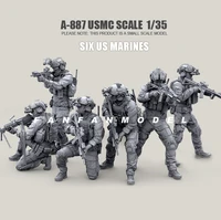 135 resin soldier model kits diy figure toy scale model army self assembled 6 piece a 887 %ef%bc%88special offer%ef%bc%89