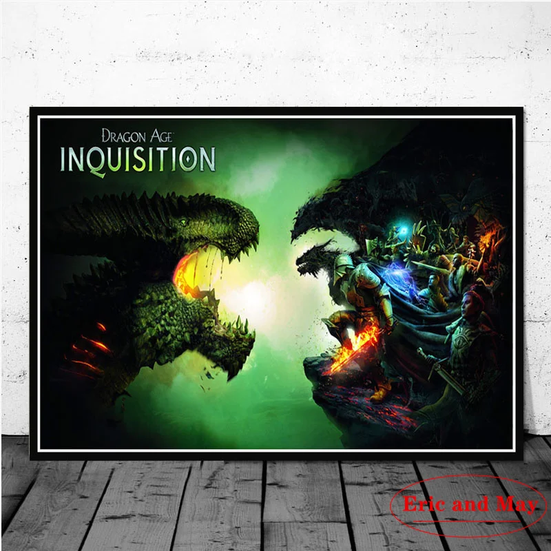 

Dragon Age 3 Inquisition Game posters and prints Canvas Painting Wall Art Picture Vintage Poster Decorative Home Decor Affiche