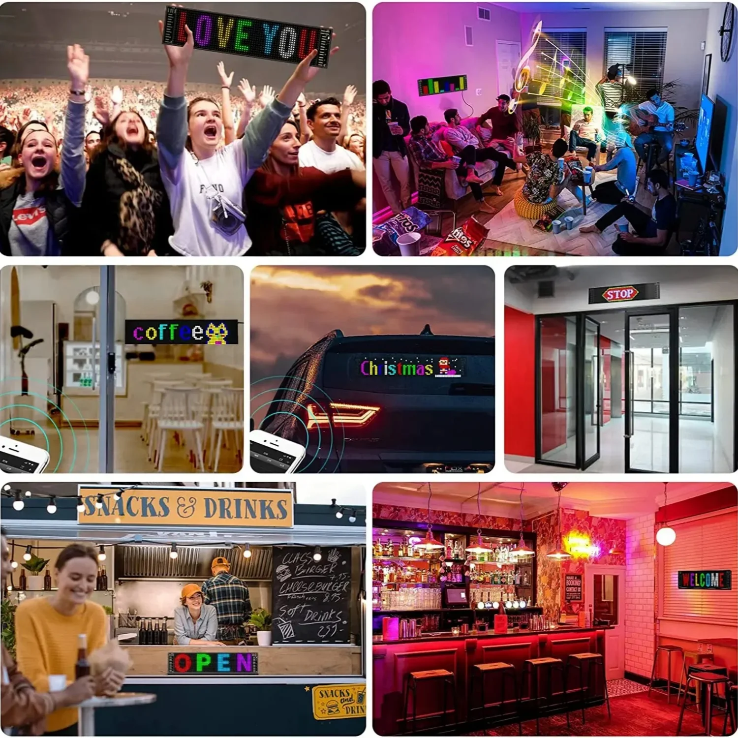 Умный Светодиодный Автомобильный Пиксельный Дисплей Гибкий Экран Новое