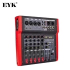 EYK EFX6 микшерная консоль DC 5V 16 DSP эффекты 6 каналов 4 моно 1 стерео аудио микшер XLR выход Bluetooth Совместимость USB Запись