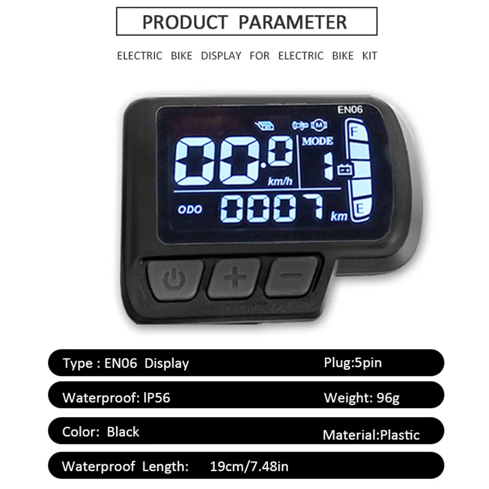 

Electric Bicycle Mountain Bike Controller Set 24V36V48V 17A 250W350W Sine Wave Controller with EN06 Instrument