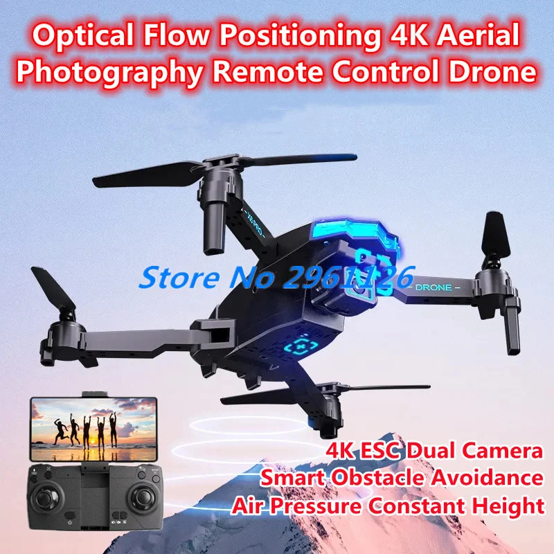 Оптическое позиционирование потока 4K Аэрофотосъемка Дрон с дистанционным