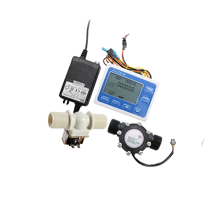 

DN25 Digital Display Flow Quantitative Controller Water Flow Sensor Solenoid Valve Use To Control And Display Liquid Flow