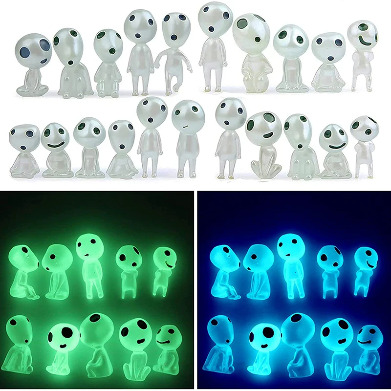 

5/10PCS Luminous Tree Elves Spirit Princess Micro Landscape Figure Ornament Outdoor Glowing Miniature Garden Potted Decorations