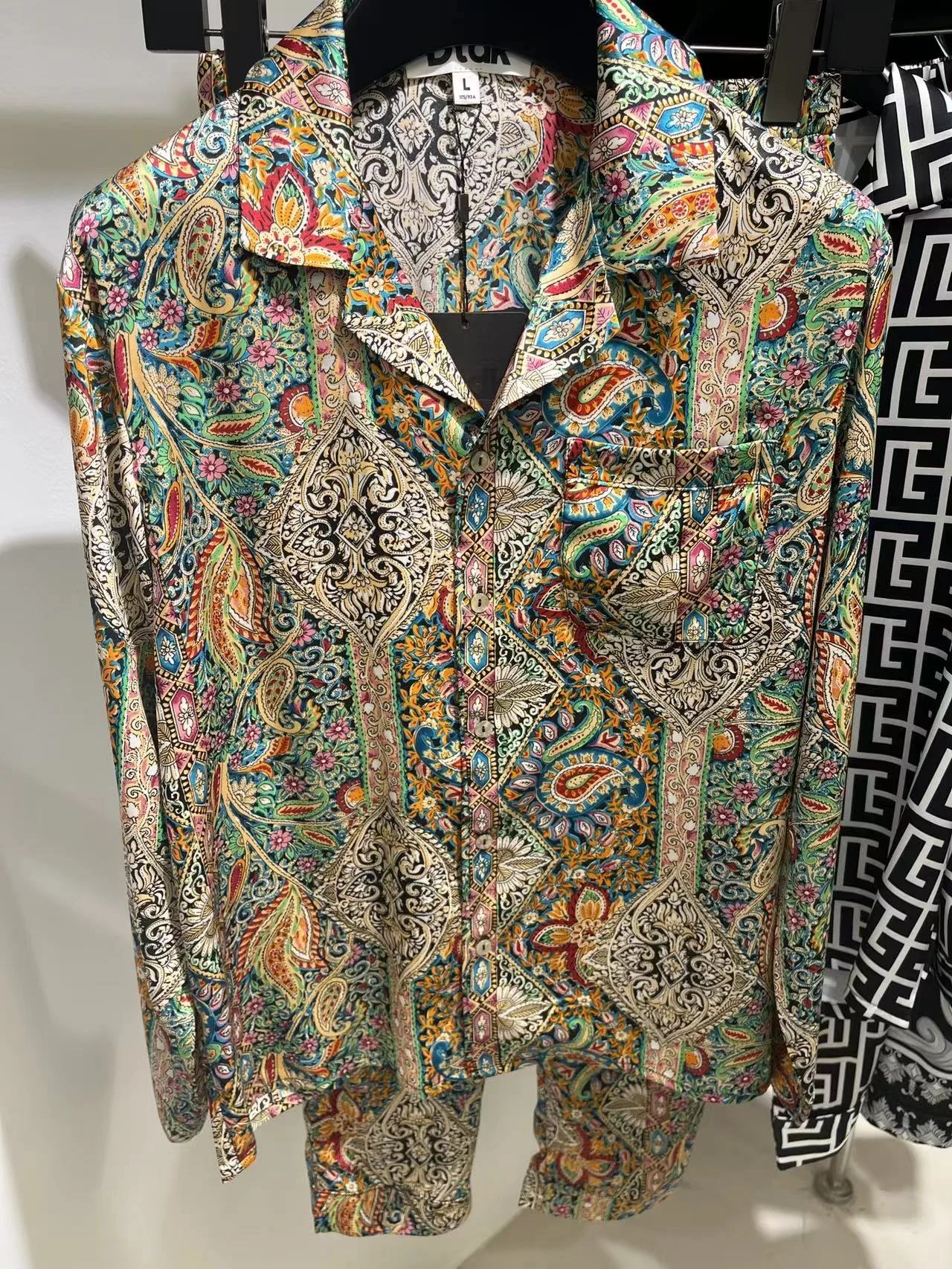 

Men's hj0714 Fashion Sets 2023 Runway Luxury European Design party style Clothing