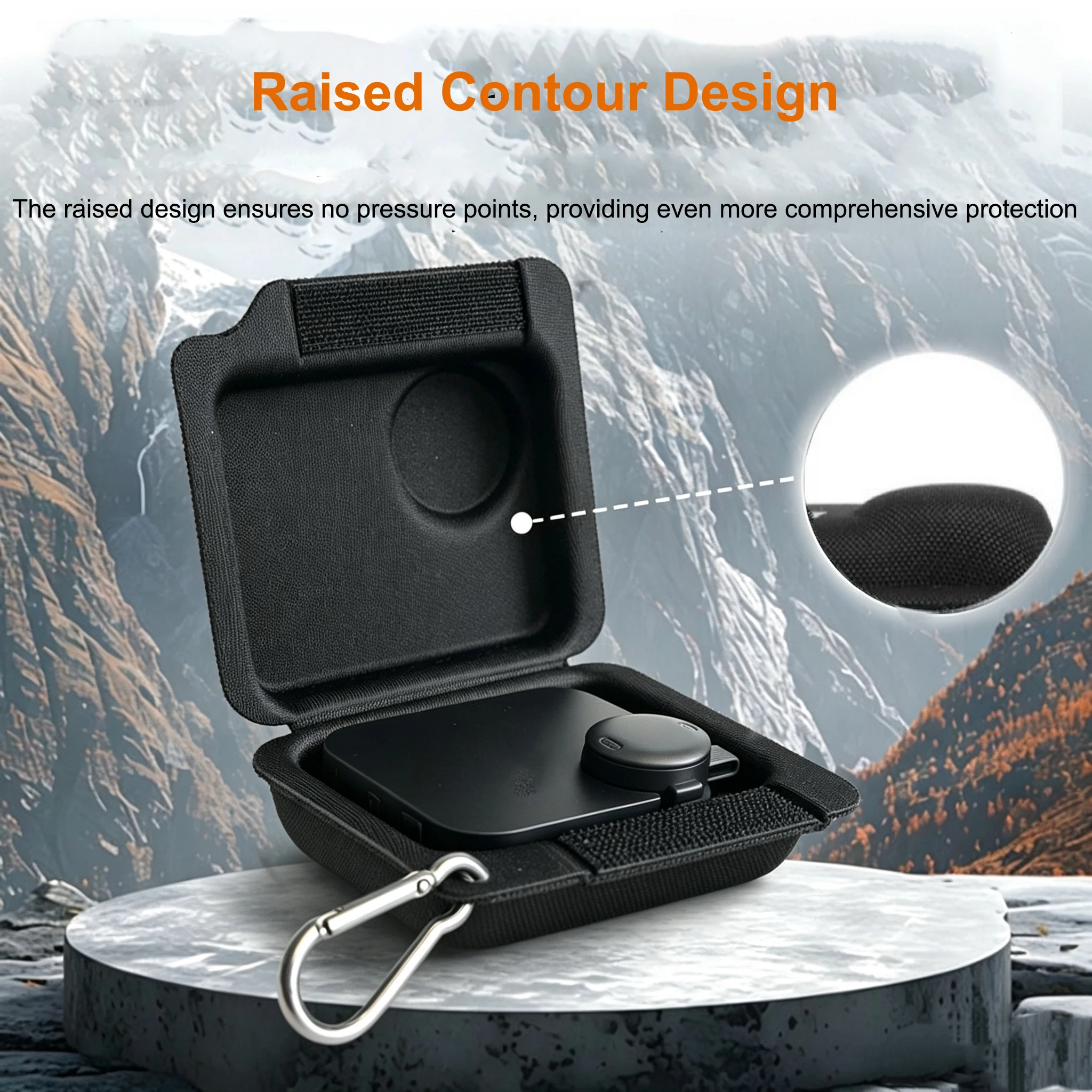 Фото Противоударный жесткий чехол для портативного диктофона Soundcore Work AI Voice Recorder, из ткани Оксфорд, с идеальной посадкой, с приподнятыми элементами, устойчивый к царапинам №4