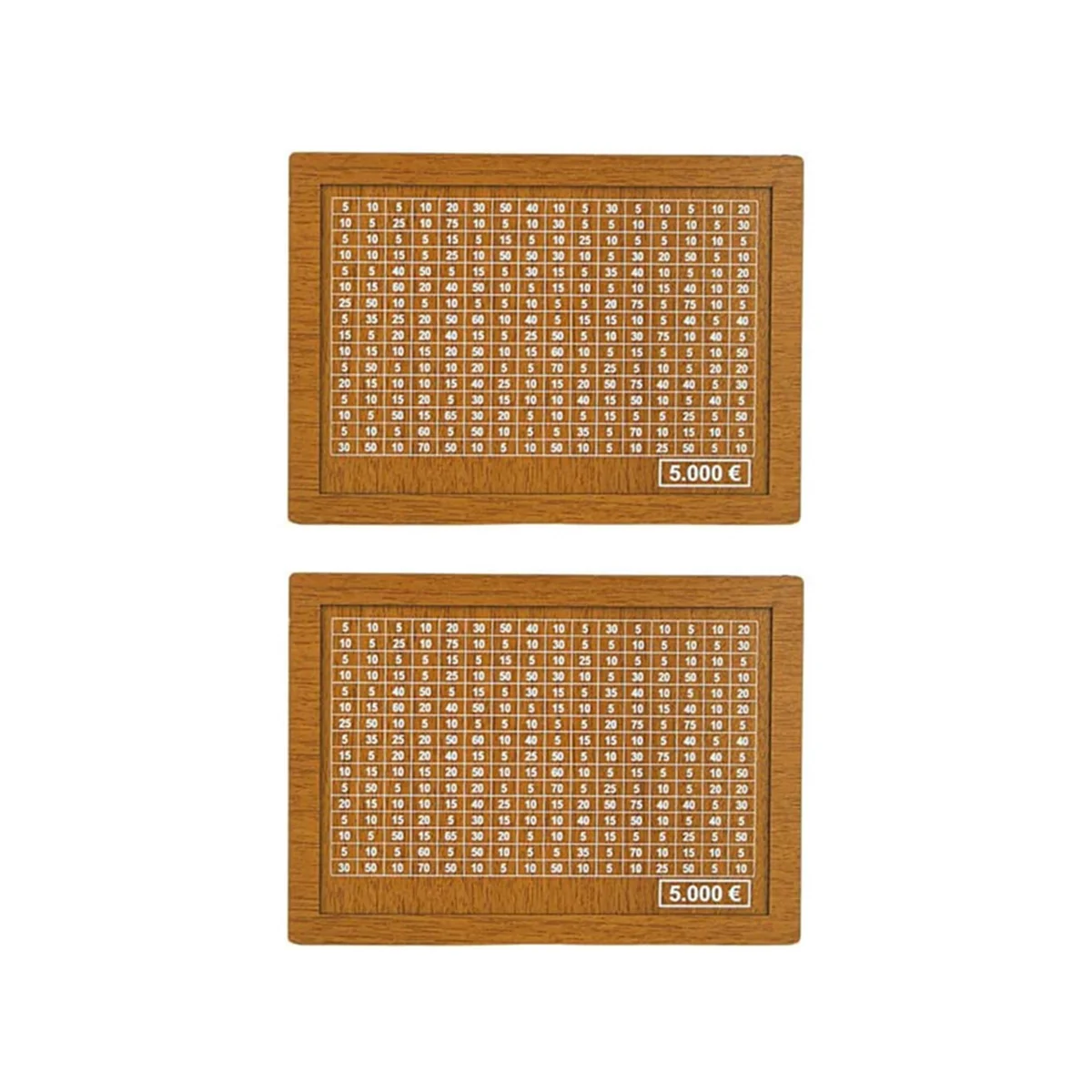 

2PCS Wooden Money Box - Reusable Money Box with Money Goals and Numbers