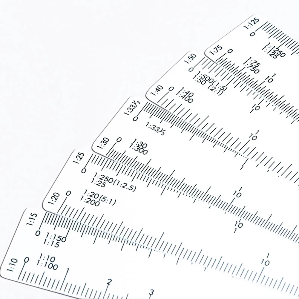 

Shape Scale Ruler Kit Replacement Ruler Rulers Scale Shape Tools With 5 Blades Accessories Multifunctional Parts