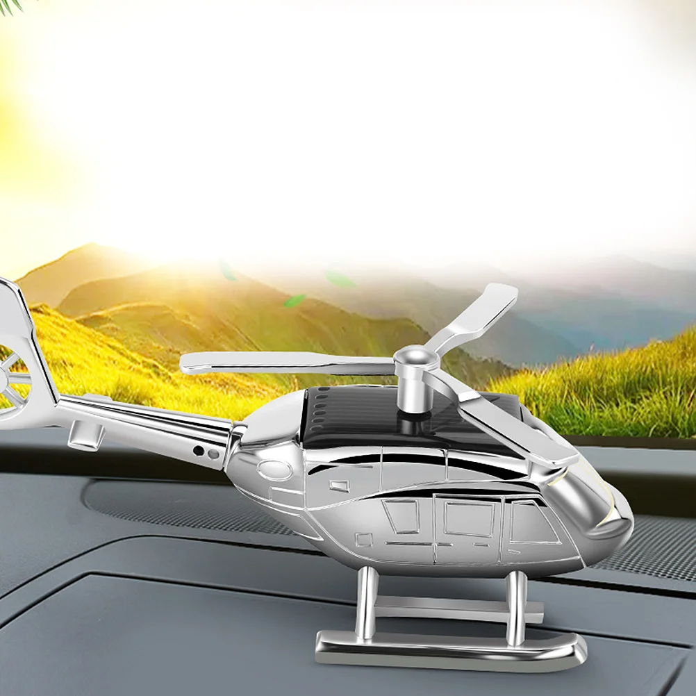 Car Airplane Dashboard Ornament Decoration Helicopter Solar Aromatherapy Statue Toys Ornaments Air Planefreshener Dancing