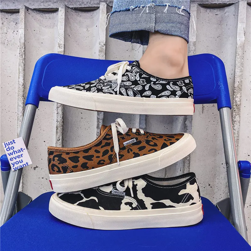 Air Mesh Leopard Espadrilles For Men Fashion Low Top Sport S